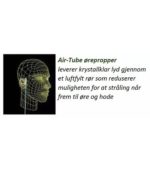 AirTube - Stereo ørepropper, reduser EMF med 99,9%