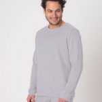 Skjermende langermet genser, Herre (Lys grå)