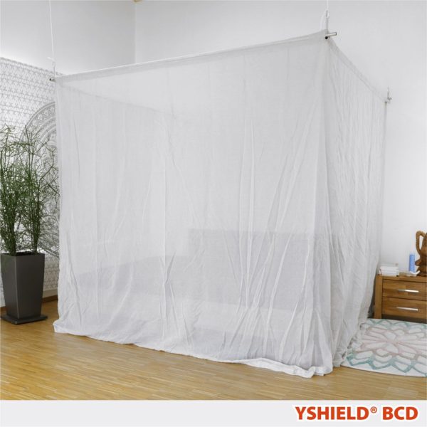 Baldakin SILVER-COTTON - Dobbeltseng