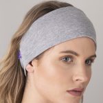 Skjermende Pannebånd (Lys grå)