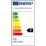 Bordlampe Berlin, fleksibel arm, trefot, 1,8m ledning, max 20W - Bilde 2