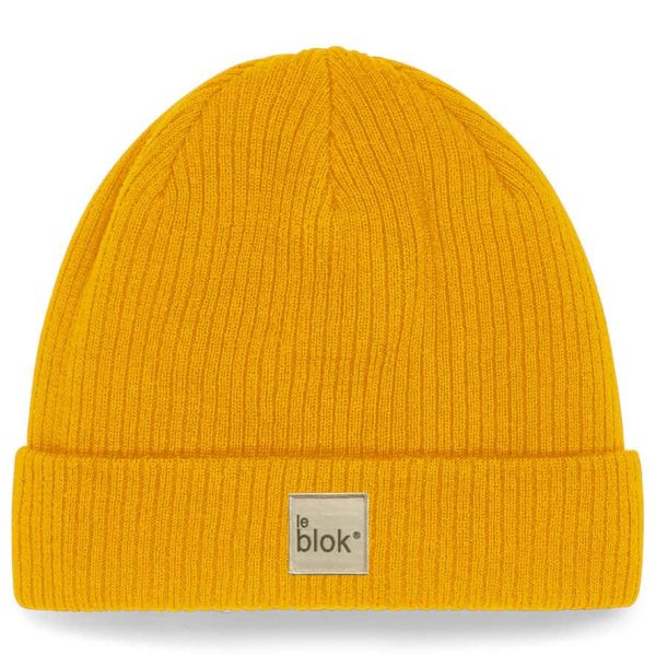 Strålebeskyttende Tykk Beanie (Sennepsgul)