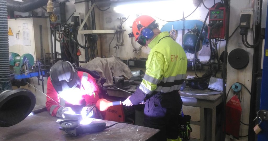 EMF måling sveiser