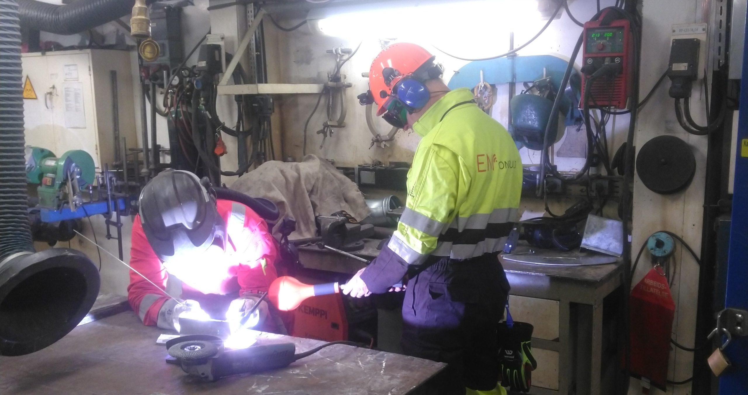 EMF måling sveiser