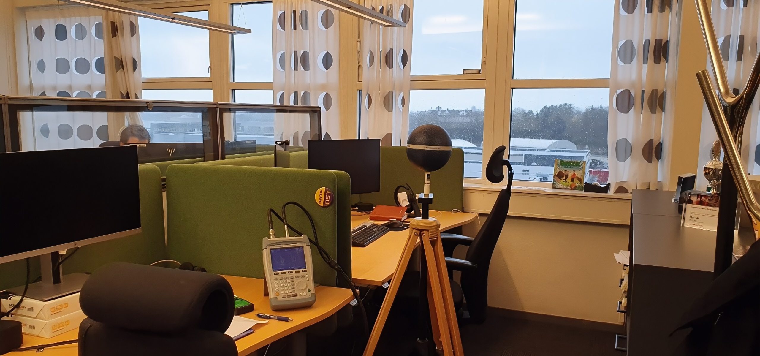 RF-måling kontorplass