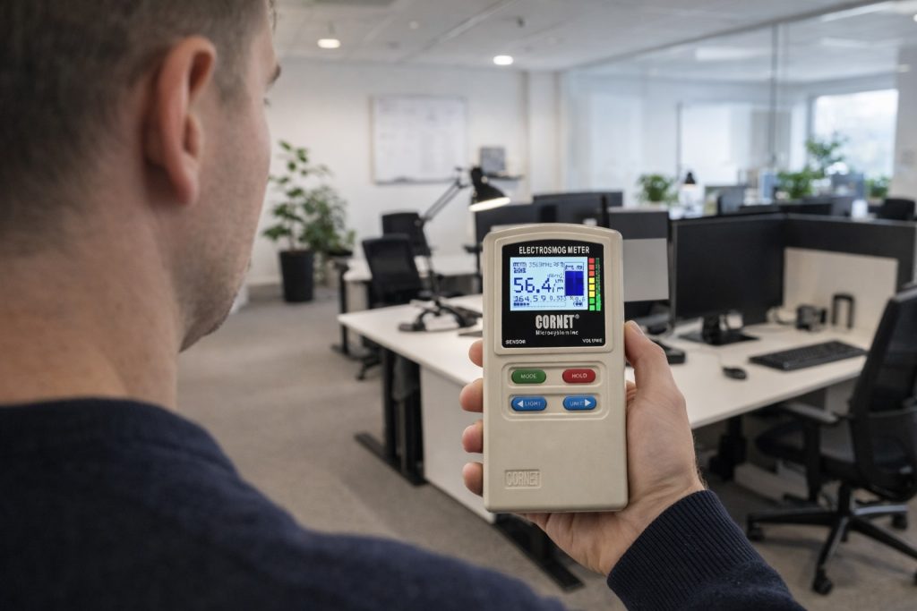 EMF-måling i kontorplass