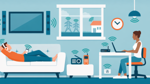 Vanlige kilder til elektromagnetiske felt i hjemmet – Wi-Fi, mobil, TV og elektronikk
