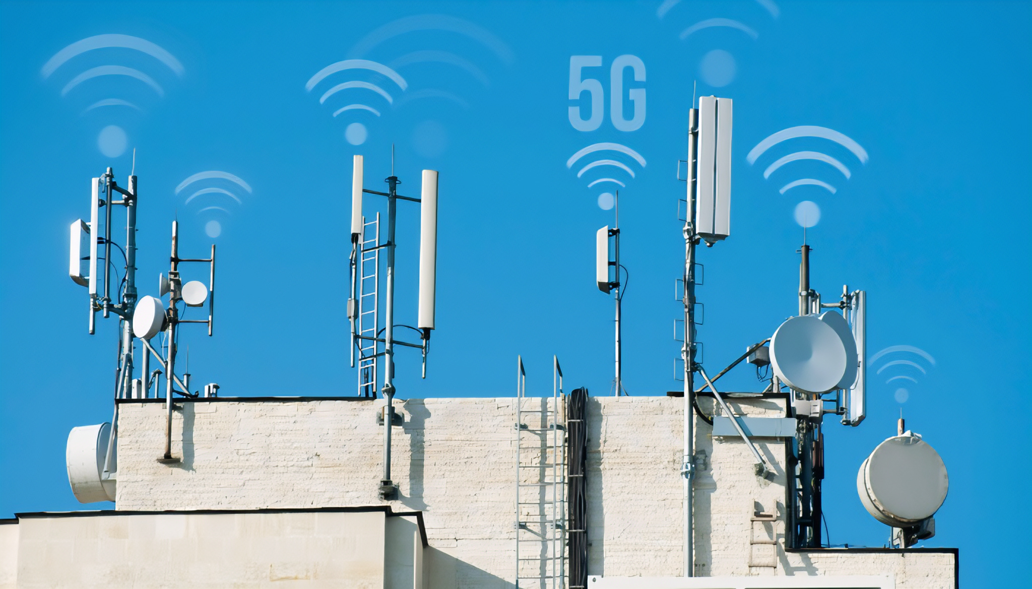 5G antenner på tak